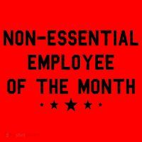 Non-Essential Employee Of The Month Santa Hat thumb 1