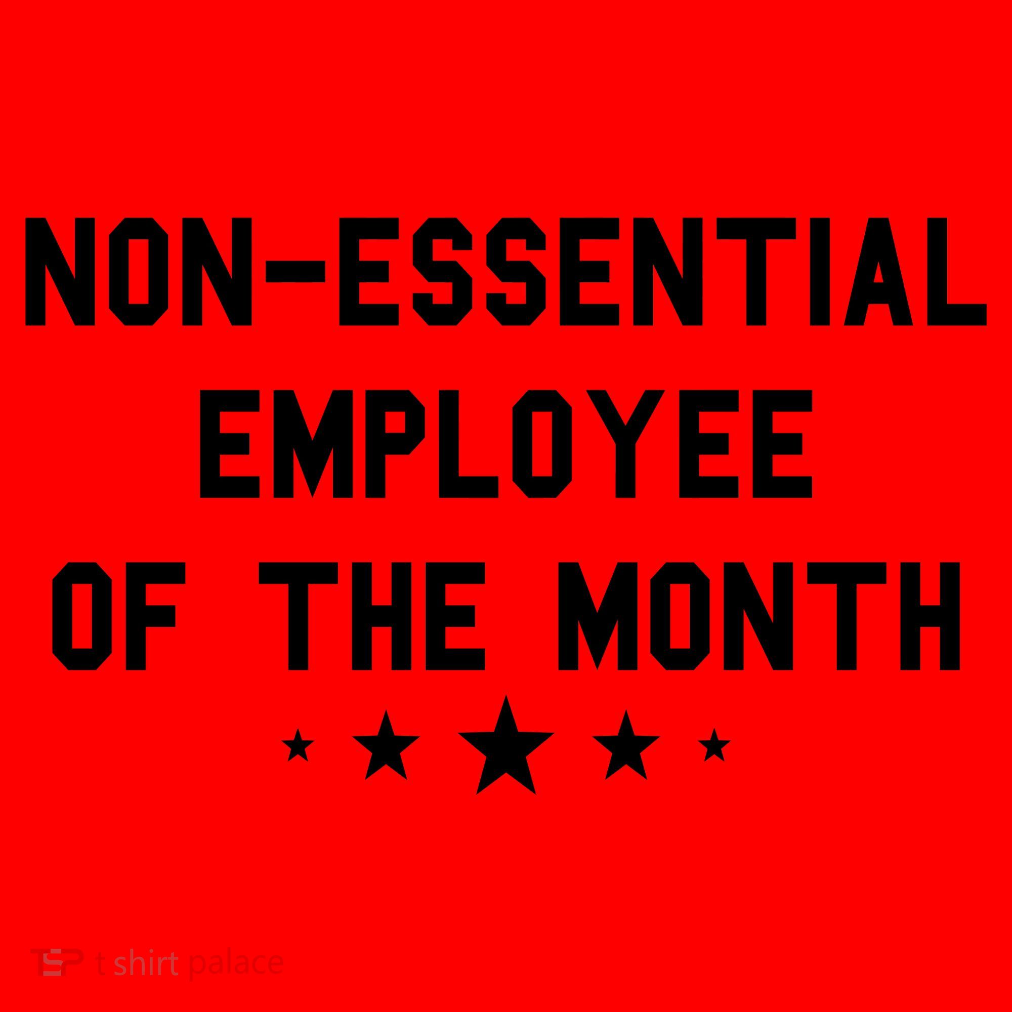 Non-Essential Employee Of The Month Santa Hat