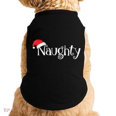 Naughty Or Nice Costume Matching Christmas Couples T Doggie Tank