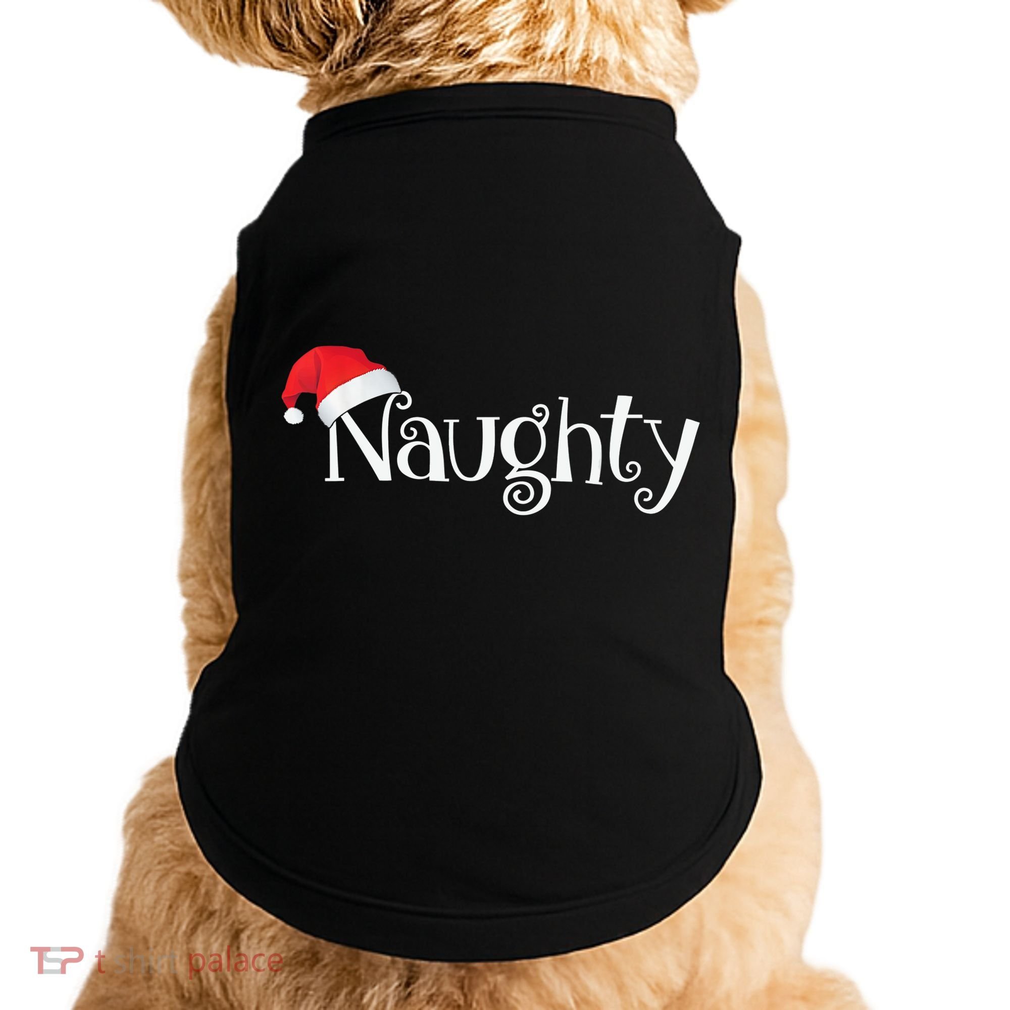 Naughty Or Nice Costume Matching Christmas Couples T Doggie Tank