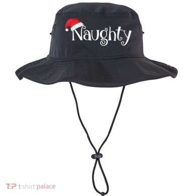 Naughty Or Nice Costume Matching Christmas Couples T Bucket Hat