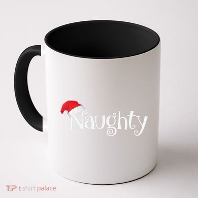 Naughty Or Nice Costume Matching Christmas Couples T Coffee Mug