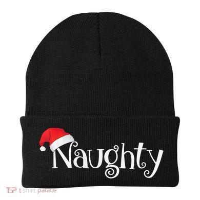 Naughty Or Nice Costume Matching Christmas Couples T Beanie