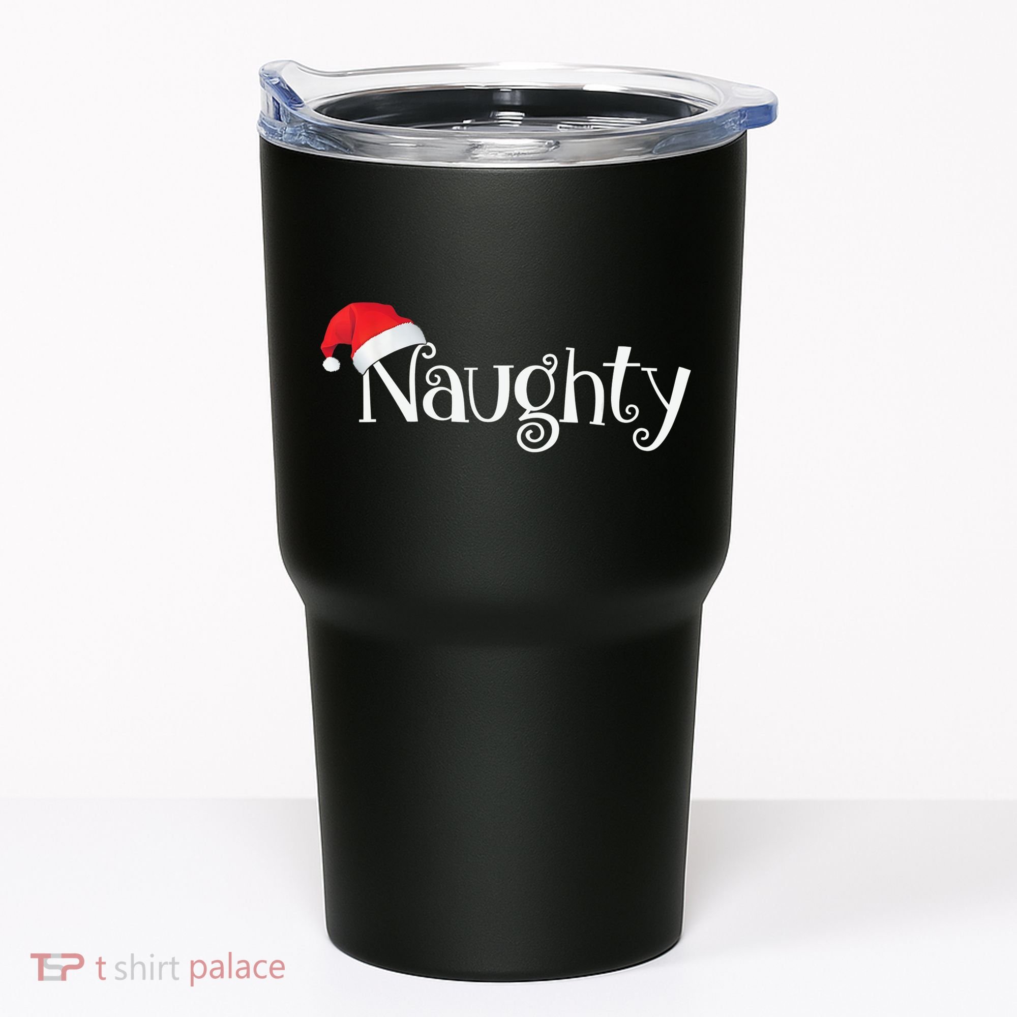 Naughty Or Nice Costume Matching Christmas Couples T Tumbler