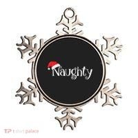 Naughty Or Nice Costume Matching Christmas Couples T Ornament thumb 0