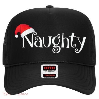 Naughty Or Nice Costume Matching Christmas Couples T Hat
