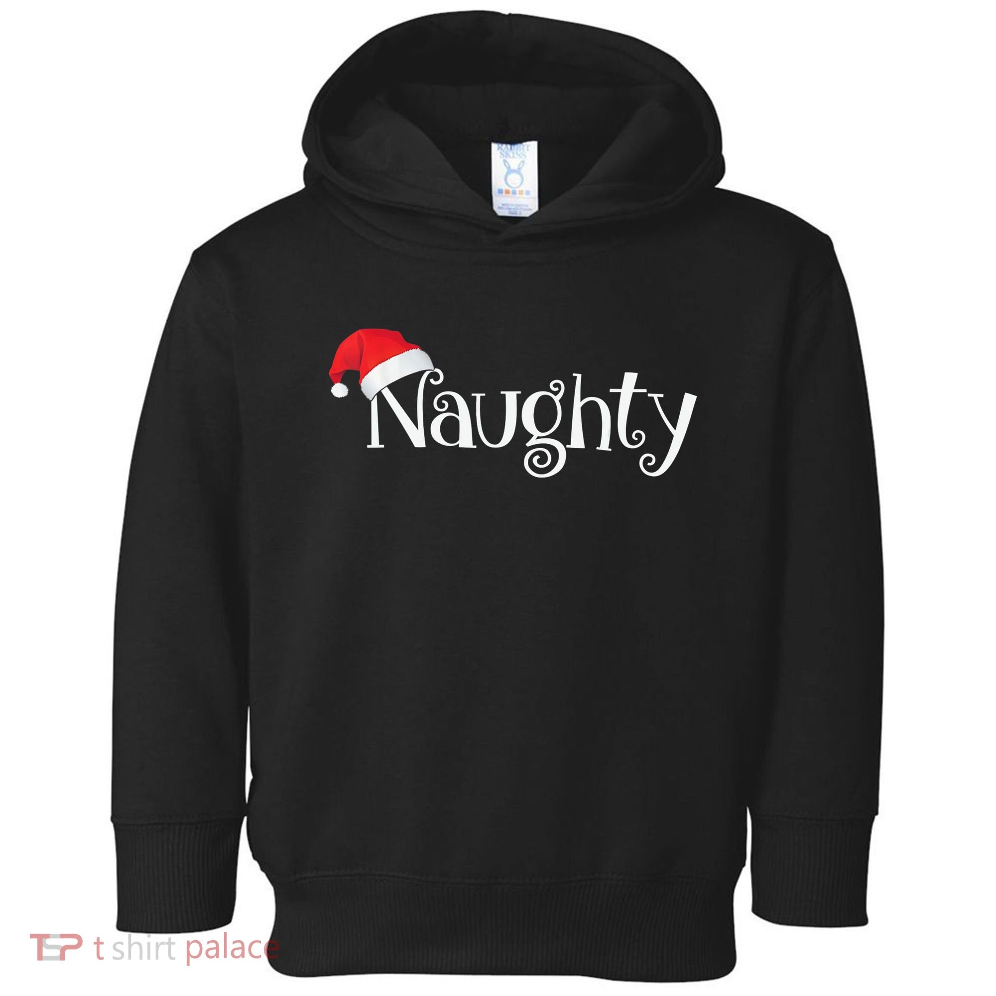 Naughty Or Nice Costume Matching Christmas Couples T Toddler Hoodie