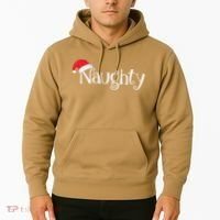 Naughty Or Nice Costume Matching Christmas Couples T Hoodie thumb 2