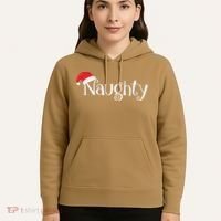 Naughty Or Nice Costume Matching Christmas Couples T Hoodie thumb 5