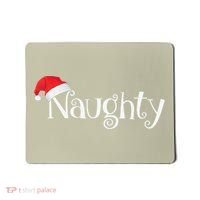Naughty Or Nice Costume Matching Christmas Couples T Mousepad thumb 0
