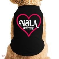 New Orleans Nola Strong Heart New Orleans Strong Doggie Tank thumb 0