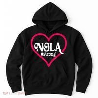 New Orleans Nola Strong Heart New Orleans Strong Hoodie thumb 0