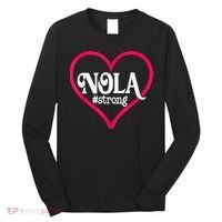 New Orleans Nola Strong Heart New Orleans Strong Long Sleeve Shirt thumb 0