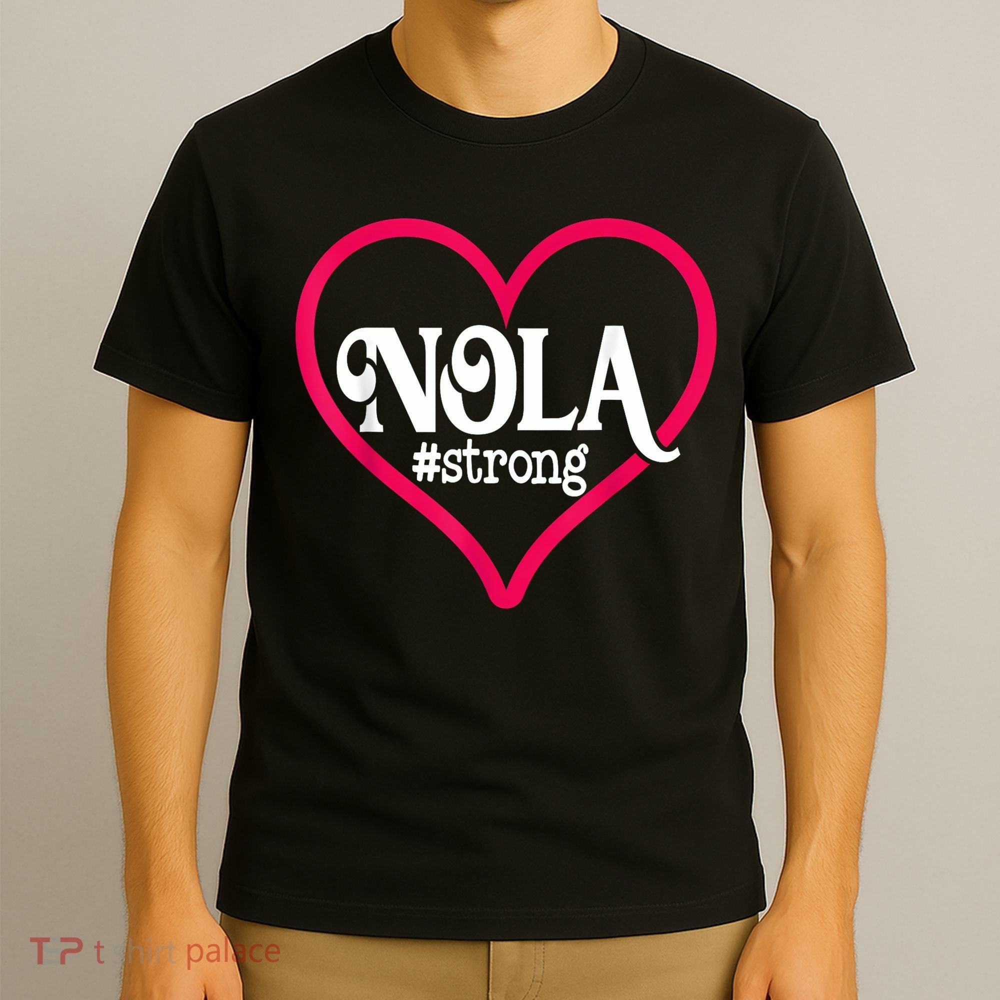 New Orleans Nola Strong Heart New Orleans Strong T-Shirt