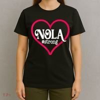 New Orleans Nola Strong Heart New Orleans Strong T-Shirt thumb 4