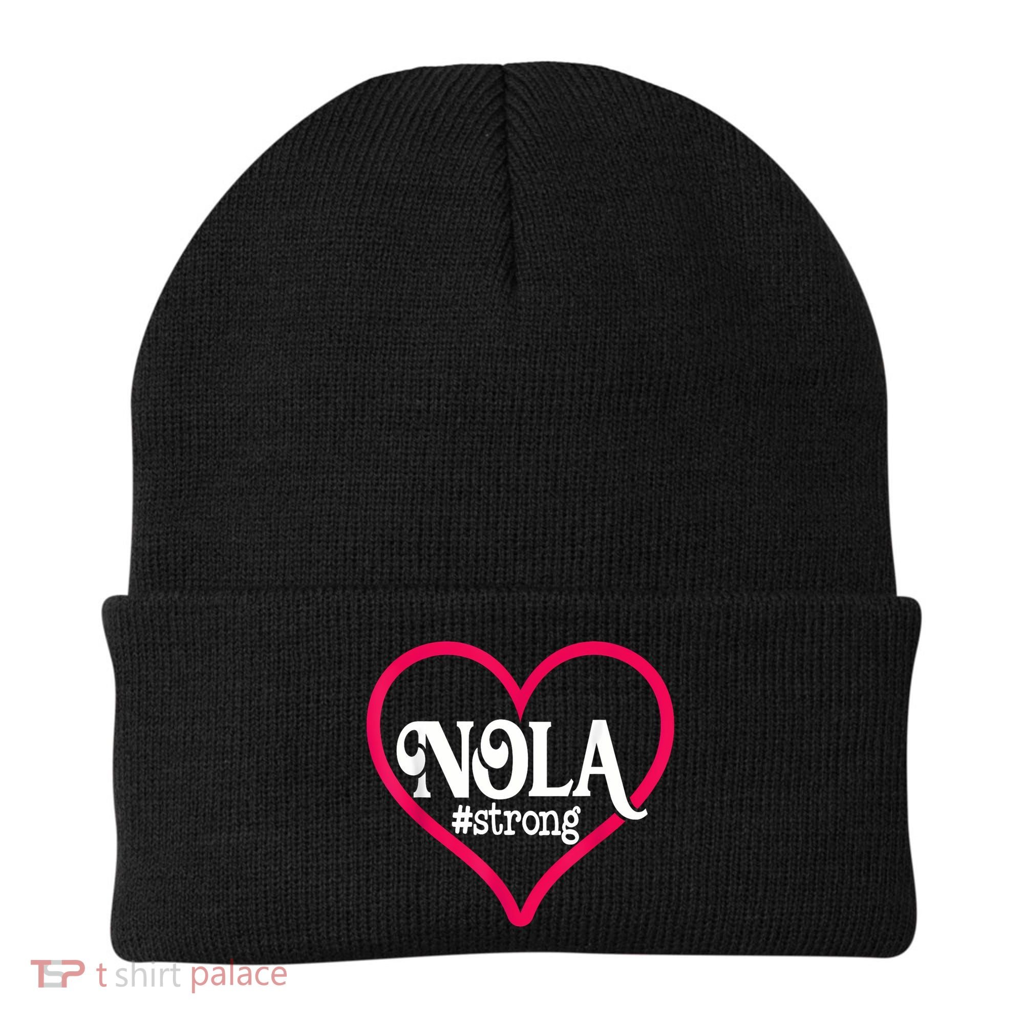 New Orleans Nola Strong Heart New Orleans Strong Beanie