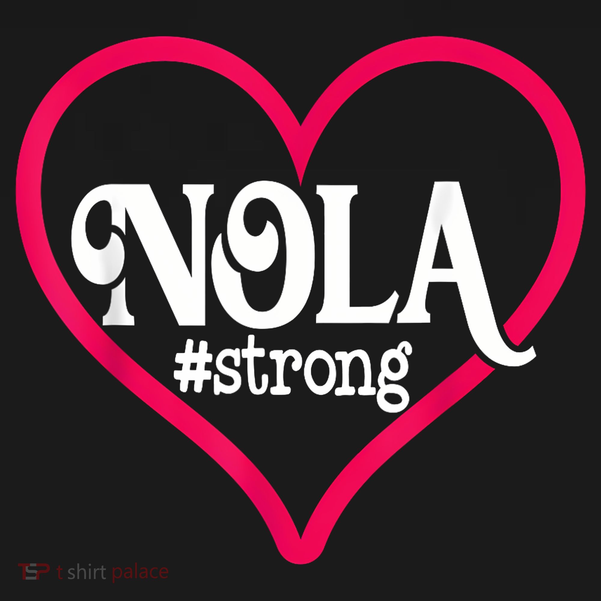 New Orleans Nola Strong Heart New Orleans Strong Mousepad