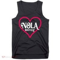 New Orleans Nola Strong Heart New Orleans Strong Tank Top thumb 0
