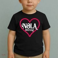 New Orleans Nola Strong Heart New Orleans Strong Toddler T-Shirt thumb 2