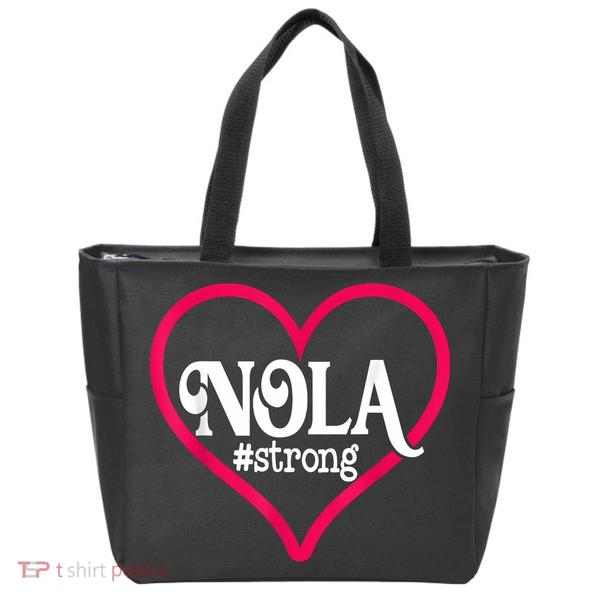 New Orleans Nola Strong Heart New Orleans Strong Tote Bag