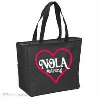 New Orleans Nola Strong Heart New Orleans Strong Tote Bag thumb 2
