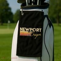 Newport Oregon Golf Towel thumb 2