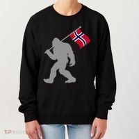 Norge Or Norwegian Flag On Norway Flag Women's Sweatshirt thumb 0