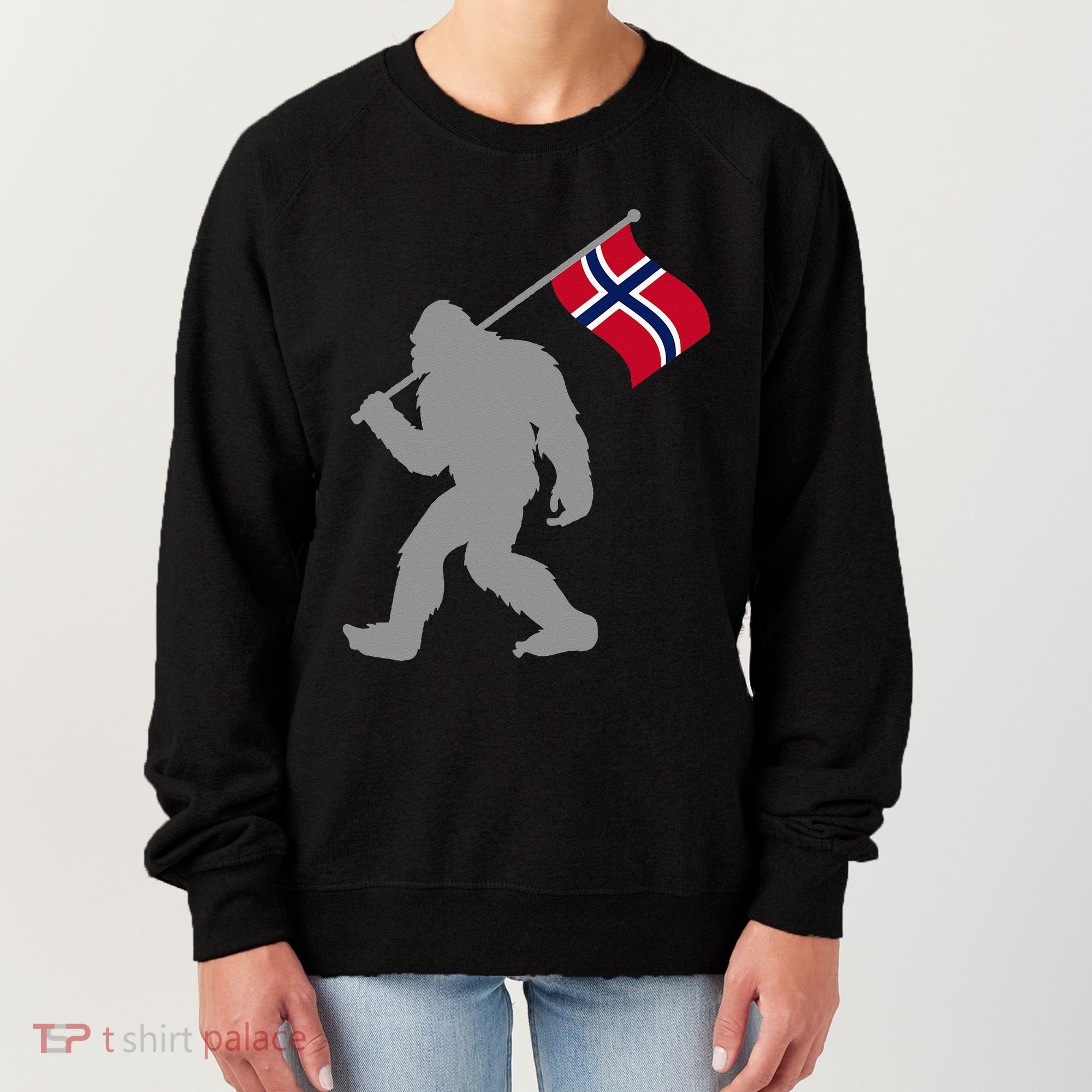 Norge Or Norwegian Flag On Norway Flag Women's Sweatshirt