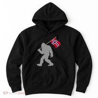 Norge Or Norwegian Flag On Norway Flag Hoodie thumb 0
