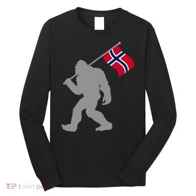 Norge Or Norwegian Flag On Norway Flag Long Sleeve Shirt