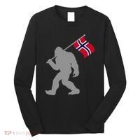 Norge Or Norwegian Flag On Norway Flag Long Sleeve Shirt thumb 0