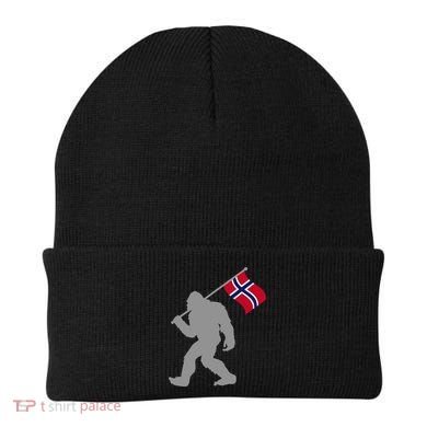 Norge Or Norwegian Flag On Norway Flag Beanie