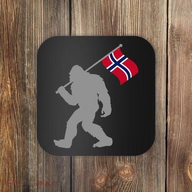 Norge Or Norwegian Flag On Norway Flag Coaster