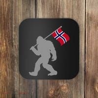 Norge Or Norwegian Flag On Norway Flag Coaster thumb 0