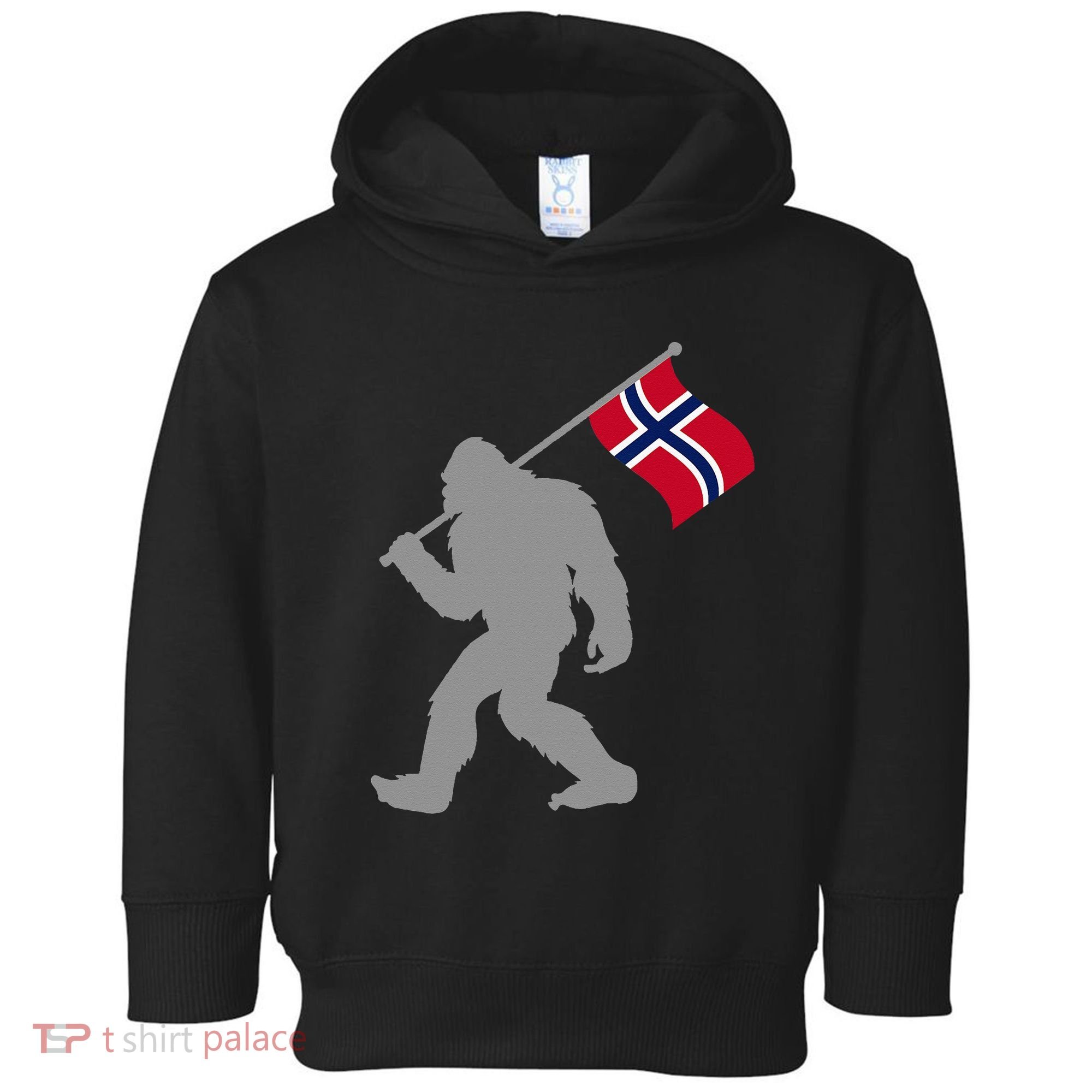 Norge Or Norwegian Flag On Norway Flag Toddler Hoodie