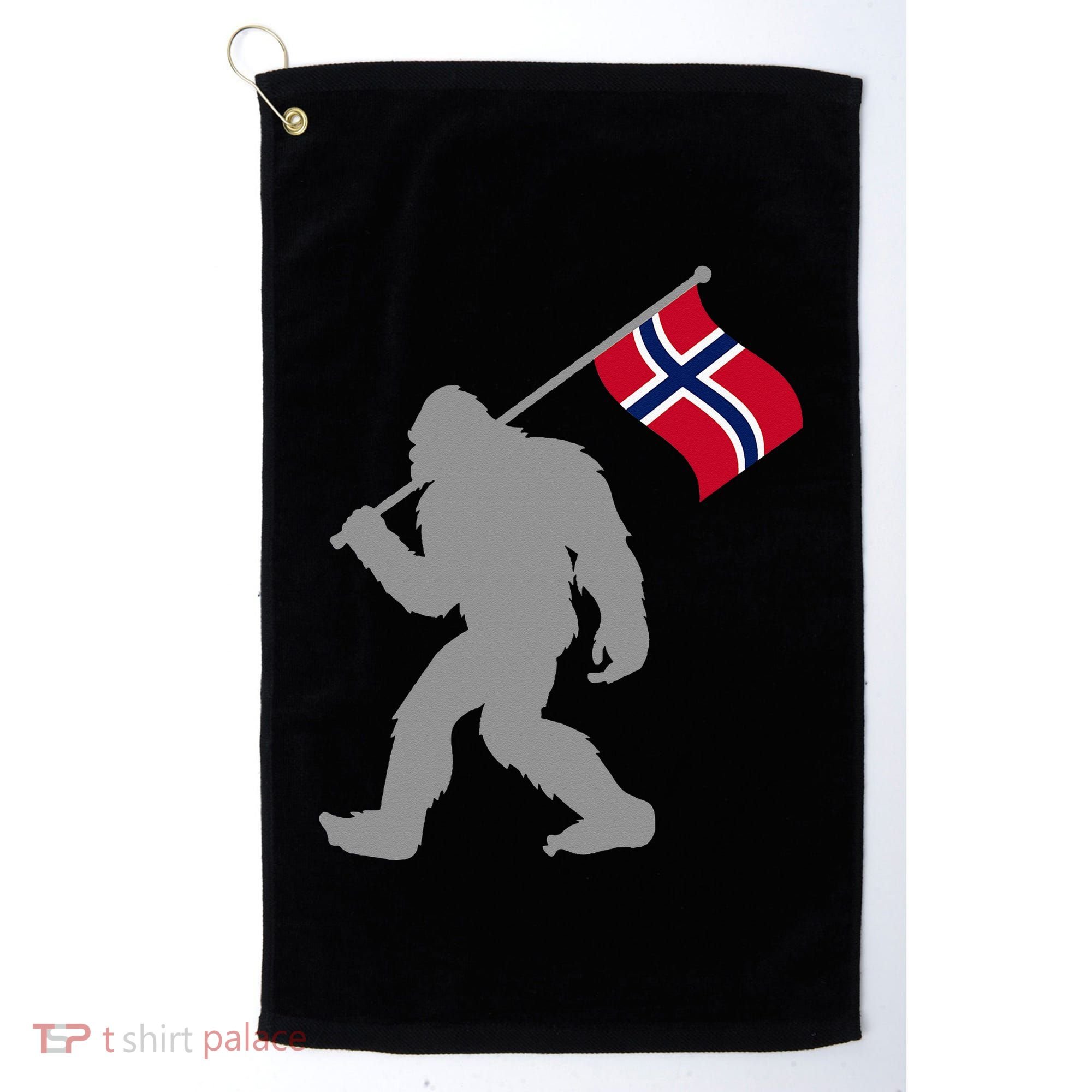 Norge Or Norwegian Flag On Norway Flag Golf Towel