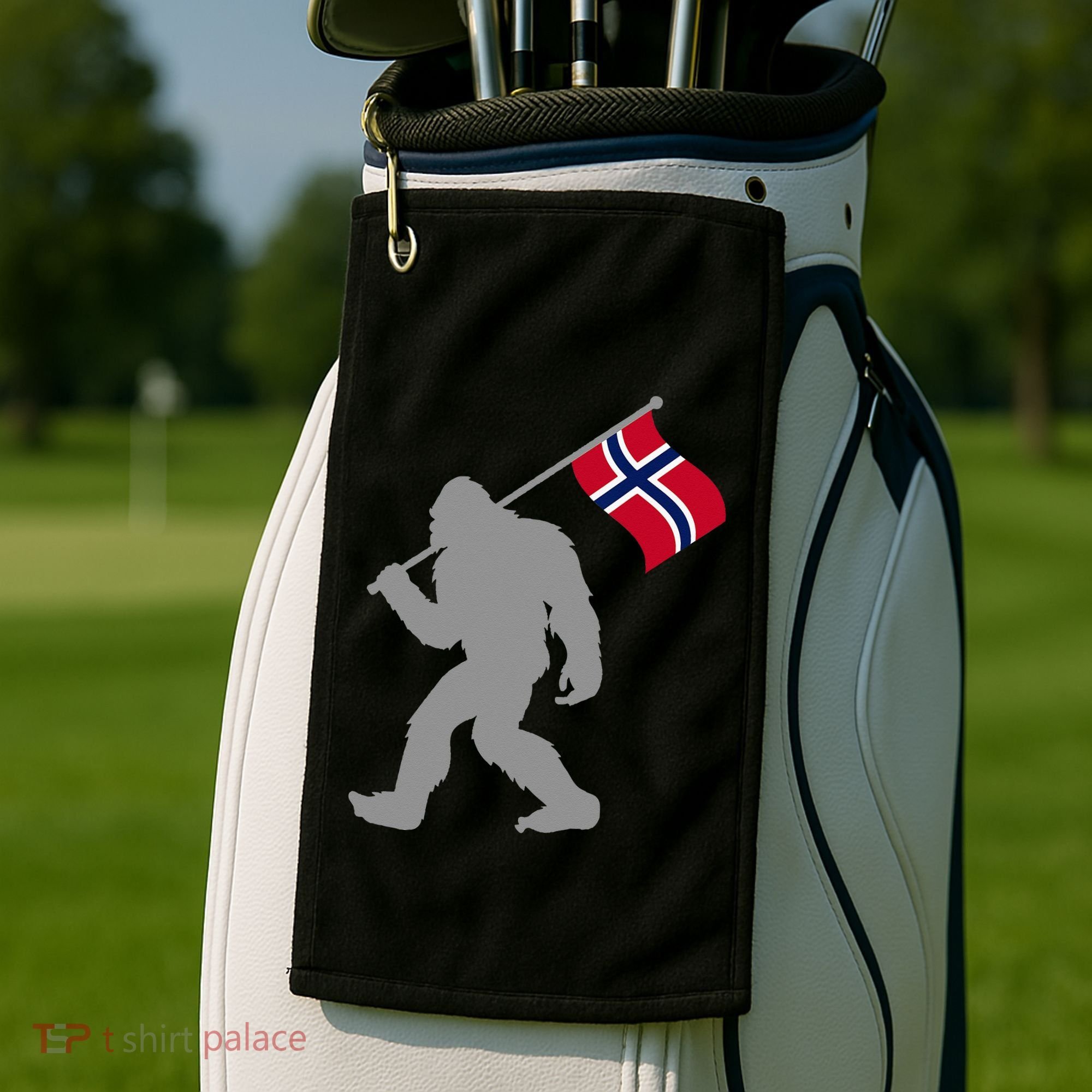 Norge Or Norwegian Flag On Norway Flag Golf Towel