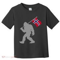Norge Or Norwegian Flag On Norway Flag Toddler T-Shirt thumb 0