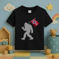 Norge Or Norwegian Flag On Norway Flag Toddler T-Shirt thumb 3