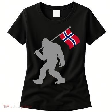 Norge Or Norwegian Flag On Norway Flag Women's T-Shirt
