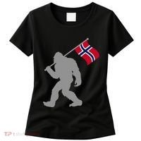 Norge Or Norwegian Flag On Norway Flag Women's T-Shirt thumb 0