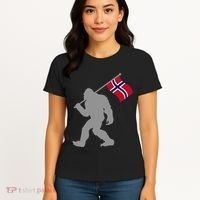 Norge Or Norwegian Flag On Norway Flag Women's T-Shirt thumb 4