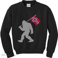 Norge Or Norwegian Flag On Norway Flag Kids Sweatshirt thumb 0