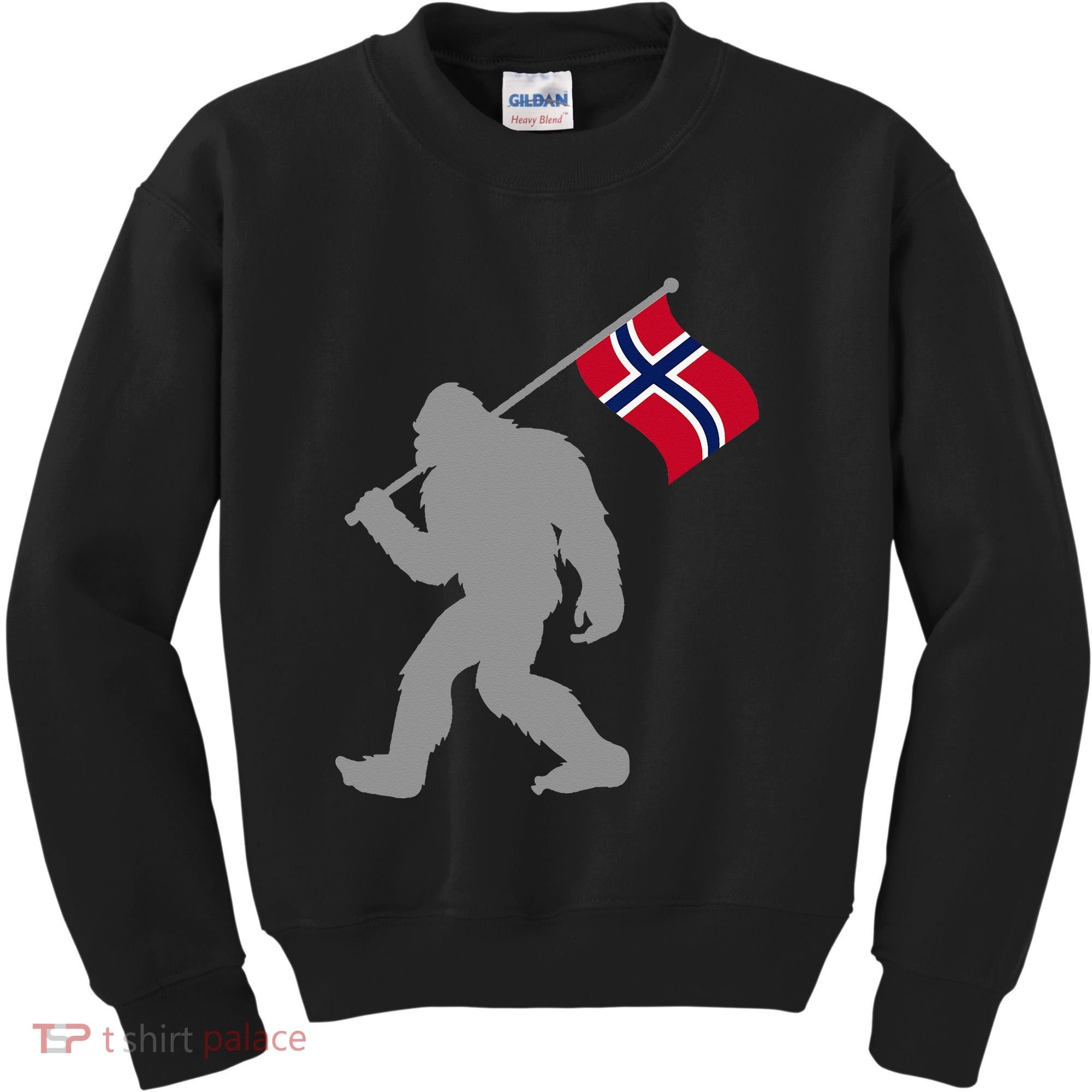 Norge Or Norwegian Flag On Norway Flag Kids Sweatshirt