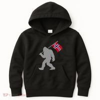 Norge Or Norwegian Flag On Norway Flag Kids Hoodie thumb 0