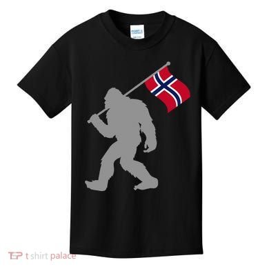 Norge Or Norwegian Flag On Norway Flag Kids T-Shirt