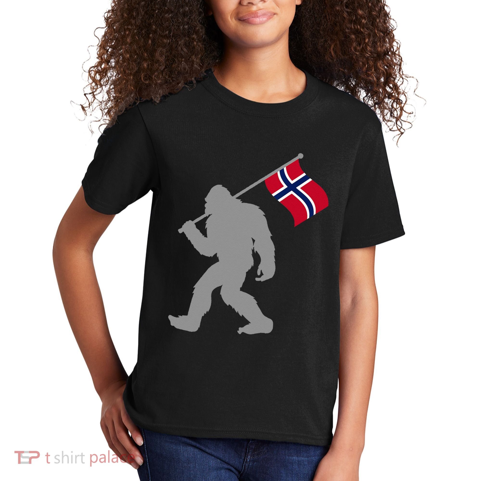 Norge Or Norwegian Flag On Norway Flag Kids T-Shirt