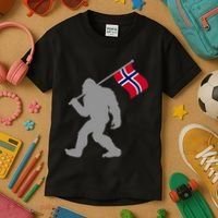 Norge Or Norwegian Flag On Norway Flag Kids T-Shirt thumb 3