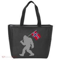 Norge Or Norwegian Flag On Norway Flag Tote Bag thumb 0