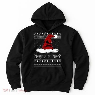 Naughty Or Nice? Sorting Santa Claus Ugly Christmas Sweater Hoodie